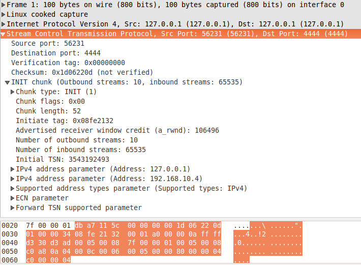 figure 2: INIT chunk